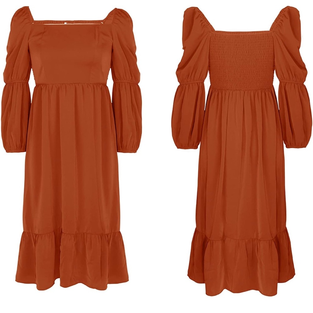 Off-The-Shoulder Midi Dress